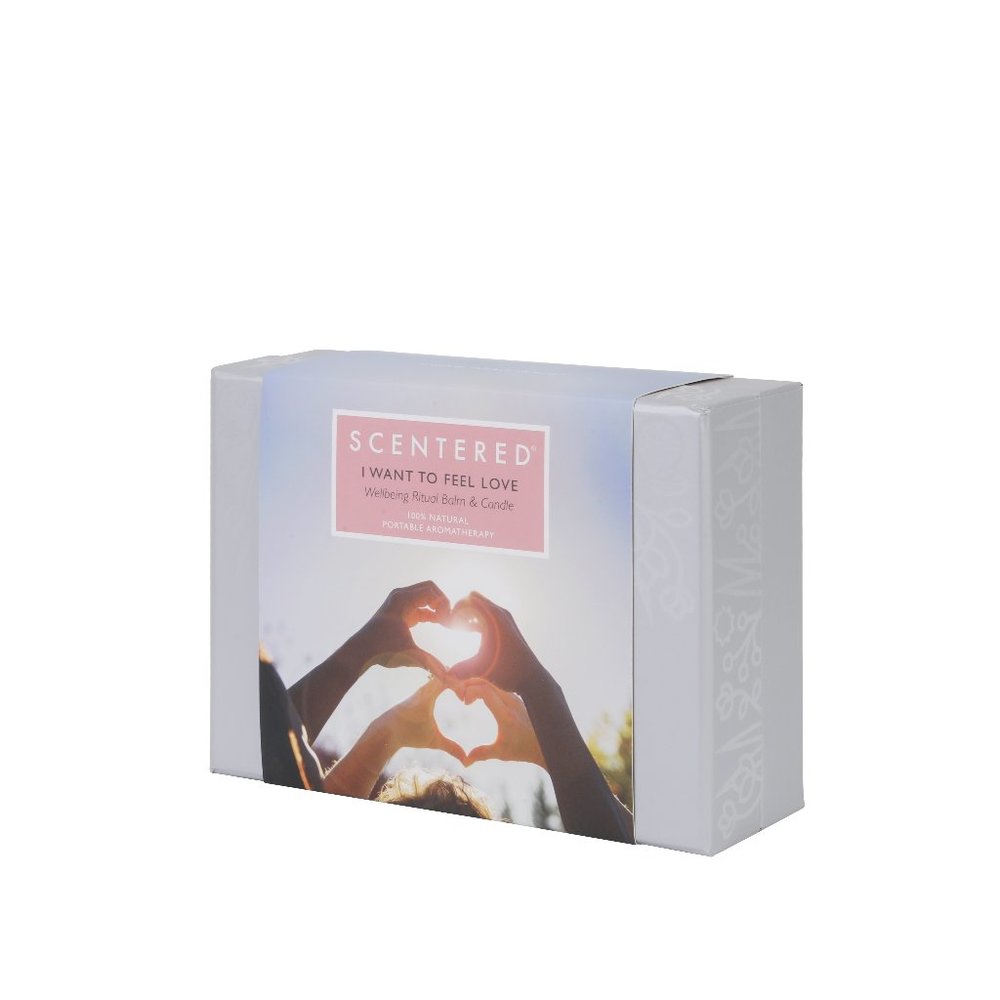 Scentered - LOVE Candle and Balm Gift Set